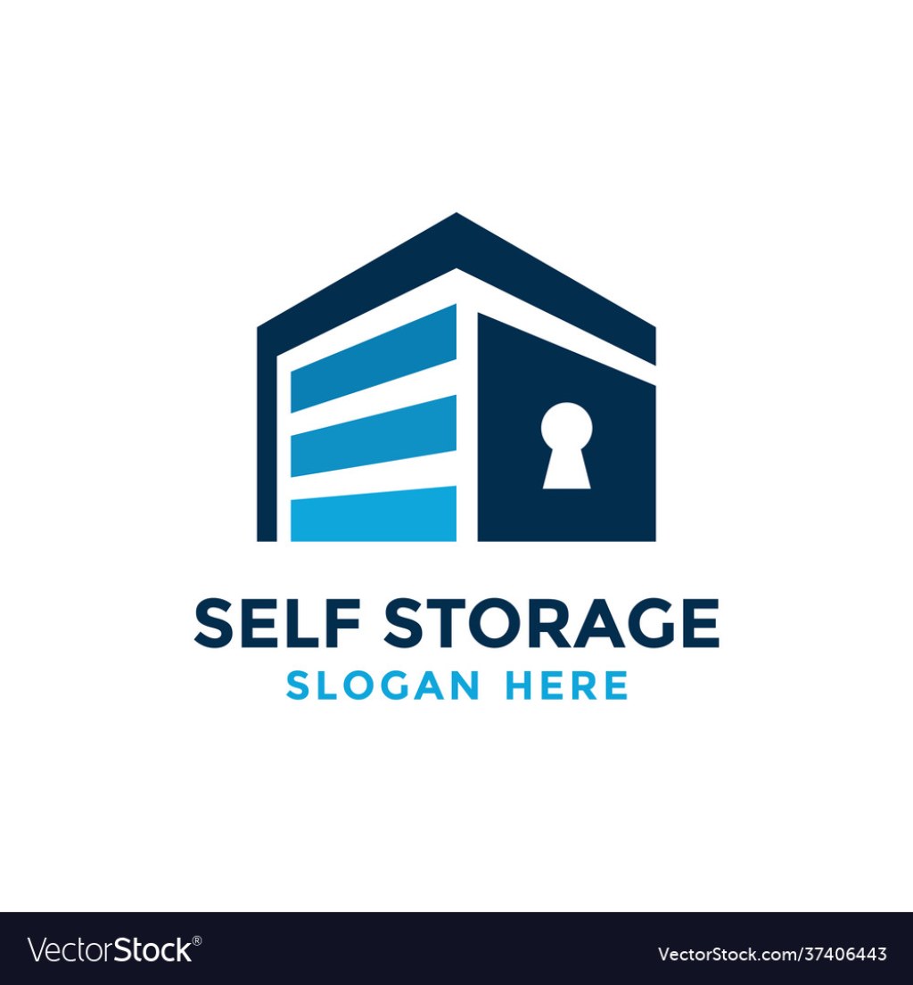 Picture of: Self storage logo design template safe storage Vector Image
